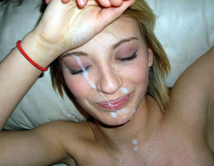 Messy cumshots on cute teen faces